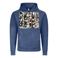 Vintage Denim cowhide brushstroke Vintage Hoodie - AdoDesignShop