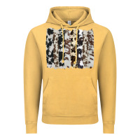 Vintage Mustard cowhide brushstroke Vintage Hoodie - AdoDesignShop