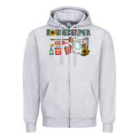 Heather Grey housekeeper Zipper Hoodie - CowhideDigitalArt