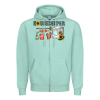 Seafoam housekeeper Zipper Hoodie - CowhideDigitalArt