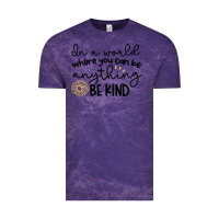 Cloud Purple be kind Vintage Tee - Unal Design