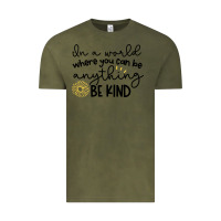 Vintage Olive be kind Vintage Tee - Unal Design
