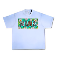 Grape Ice Turquoise and Daisy Mama Urban Heavy Tee - RanaPortraitStore