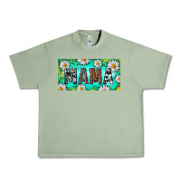 Oil Green Turquoise and Daisy Mama Urban Heavy Tee - RanaPortraitStore