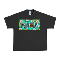 Pigment Black Turquoise and Daisy Mama Urban Heavy Tee - RanaPortraitStore