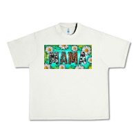 Pistachio Turquoise and Daisy Mama Urban Heavy Tee - RanaPortraitStore