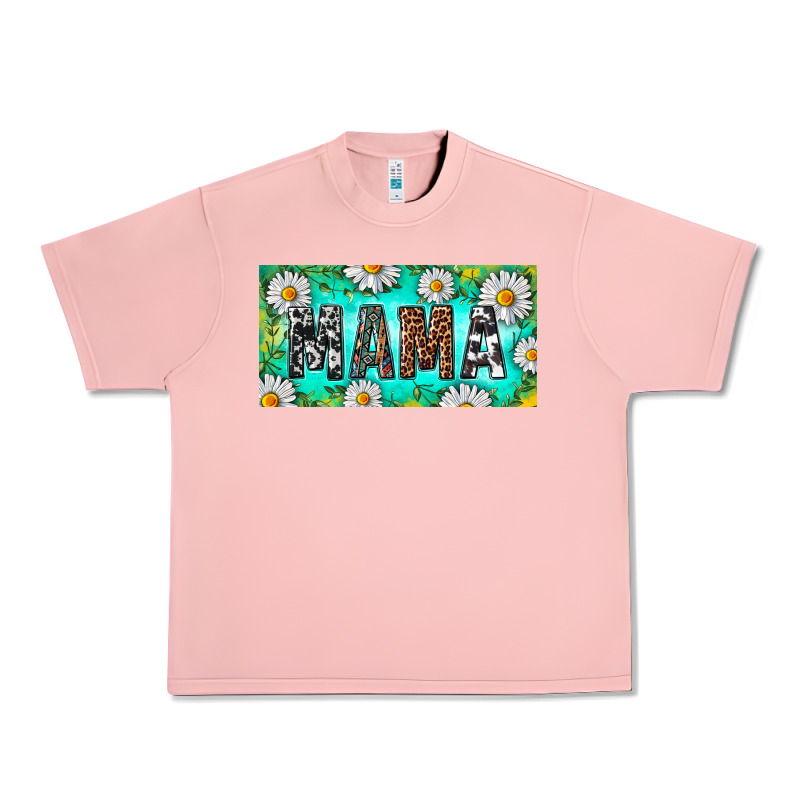 Turquoise And Daisy Mama Urban Heavy Tee by RanaPortraitStore | Teevron