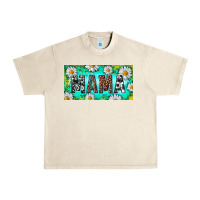 Sandshell Turquoise and Daisy Mama Urban Heavy Tee - RanaPortraitStore
