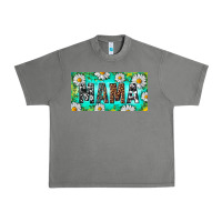 Tornado Turquoise and Daisy Mama Urban Heavy Tee - RanaPortraitStore