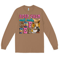 Toasted Coconut keep calm and make coffee Long Sleeve Tee - Zillion Design Studio