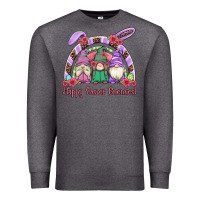 Charcoal Heather happy easter gnomies rainbow Premium Sweatshirt - Artiststas