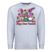 Heather Grey happy easter gnomies rainbow Premium Sweatshirt - Artiststas