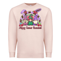 Pale Pink happy easter gnomies rainbow Premium Sweatshirt - Artiststas