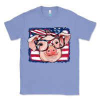 Colony Blue american flag pig Classic Tee - RanaPortraitStore