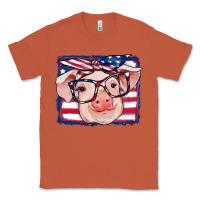 Copper american flag pig Classic Tee - RanaPortraitStore