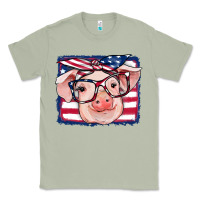 Matcha american flag pig Classic Tee - RanaPortraitStore