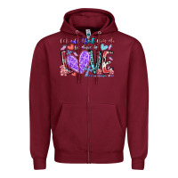 Burgundy let all that you do be done in love Zipper Hoodie - RacoonDesign