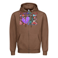 Chestnut let all that you do be done in love Zipper Hoodie - RacoonDesign