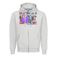 Dove Grey let all that you do be done in love Zipper Hoodie - RacoonDesign