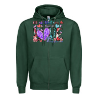 Sports Green let all that you do be done in love Zipper Hoodie - RacoonDesign
