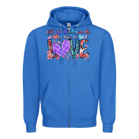 True Royal let all that you do be done in love Zipper Hoodie - RacoonDesign