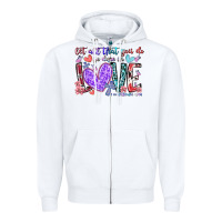 White let all that you do be done in love Zipper Hoodie - RacoonDesign