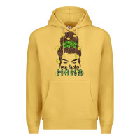 Antique Gold one lucky mama Premium Hoodie - MaliasSmallBusiness