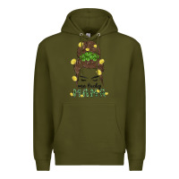 Army Green one lucky mama Premium Hoodie - MaliasSmallBusiness
