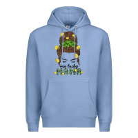 Colony Blue one lucky mama Premium Hoodie - MaliasSmallBusiness