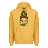 Mustard one lucky mama Premium Hoodie - MaliasSmallBusiness