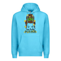 Ocean Blue one lucky mama Premium Hoodie - MaliasSmallBusiness