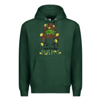 Sports Green one lucky mama Premium Hoodie - MaliasSmallBusiness