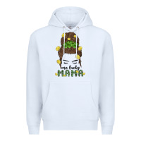 White one lucky mama Premium Hoodie - MaliasSmallBusiness