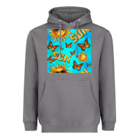 Storm sun with butterfly seamless pattern Heavyweight Hoodie - BundleAndBundleShop