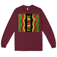 Burgundy juneteenth periodt Long Sleeve Tee - Zillion Design Studio