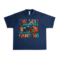 Navy the best memories are made camping Urban Heavy Tee - texasbilliewilder