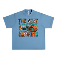 Pebble Blue the best memories are made camping Urban Heavy Tee - texasbilliewilder