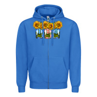 True Royal american sunflower mason jar Zipper Hoodie - HRA Design Shop