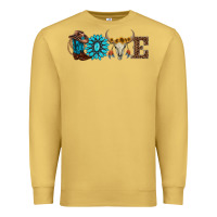 Antique Gold western love Premium Sweatshirt - AdoDesignShop