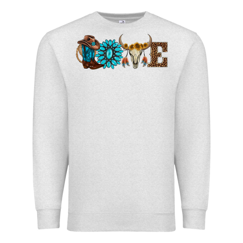 Western Love Premium Sweatshirt by AdoDesignShop | Teevron