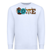 White western love Premium Sweatshirt - AdoDesignShop