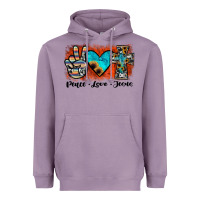 Lavender peace love jesus Heavyweight Hoodie - JahusDesignShop