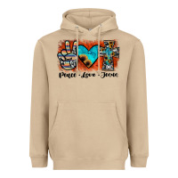 Mushroom peace love jesus Heavyweight Hoodie - JahusDesignShop