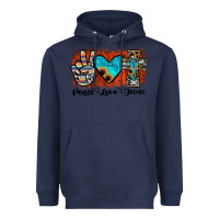 Navy peace love jesus Heavyweight Hoodie - JahusDesignShop
