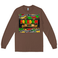 Chestnut juneteenth freedom 1865 Long Sleeve Tee - Zillion Design Studio