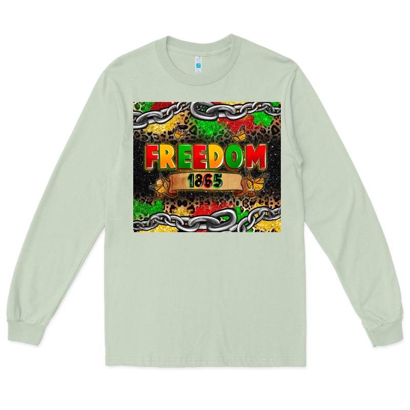 Juneteenth Freedom 1865 Long Sleeve Tee by Zillion Design Studio | Teevron