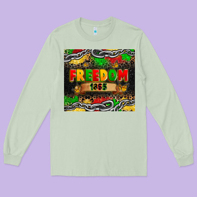 Juneteenth Freedom 1865 Long Sleeve Tee Designed By Zillion Design Studio