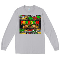 Moon Dust juneteenth freedom 1865 Long Sleeve Tee - Zillion Design Studio