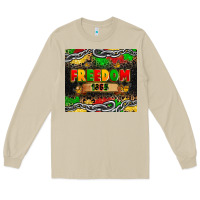 Mushroom juneteenth freedom 1865 Long Sleeve Tee - Zillion Design Studio