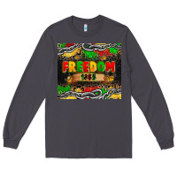 Smoke juneteenth freedom 1865 Long Sleeve Tee - Zillion Design Studio